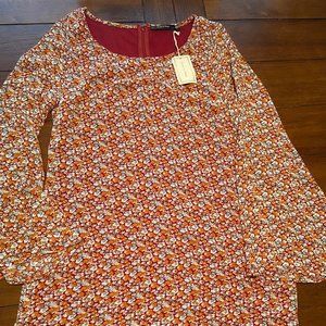 Autumn Long Sleeve Flower Dress